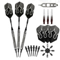 Viper Shot King Soft Tip Darts, 80% Tungsten 20 Grams, Darts Plastic Tip Dart Set for Electronic Dartboard, Includes Nomad Case, Silver