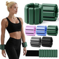 Weighted Bangles for Wrist and Ankle Weights for Women 0.5LB Each (Set of 2) | Workout Weights for Yoga, Pilates & Walking | Leg & Arm Weights Men GREEN