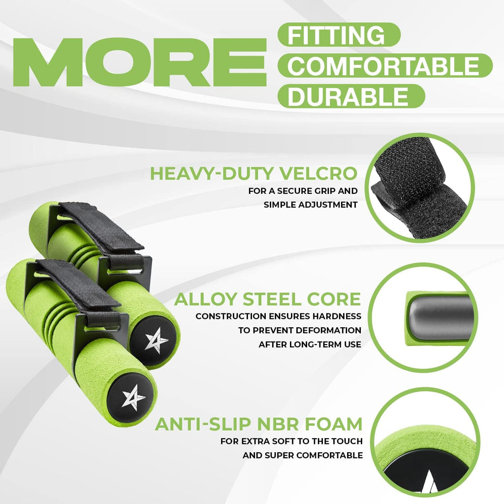 Yes4All Adjustable Dumbbell Set - Perfect Hand Weights for Women's Walking & Travel | Color-Coded (2-4lbs)