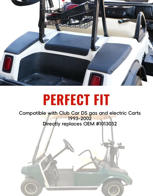 LUXEMOTO Golf Cart Access Panel for Club Car DS, Plastic Rear Access Panel Cover for Club Car DS Gas and Electric Models Golf Cart Accessories 1993-2002, Replace OEM #1013032