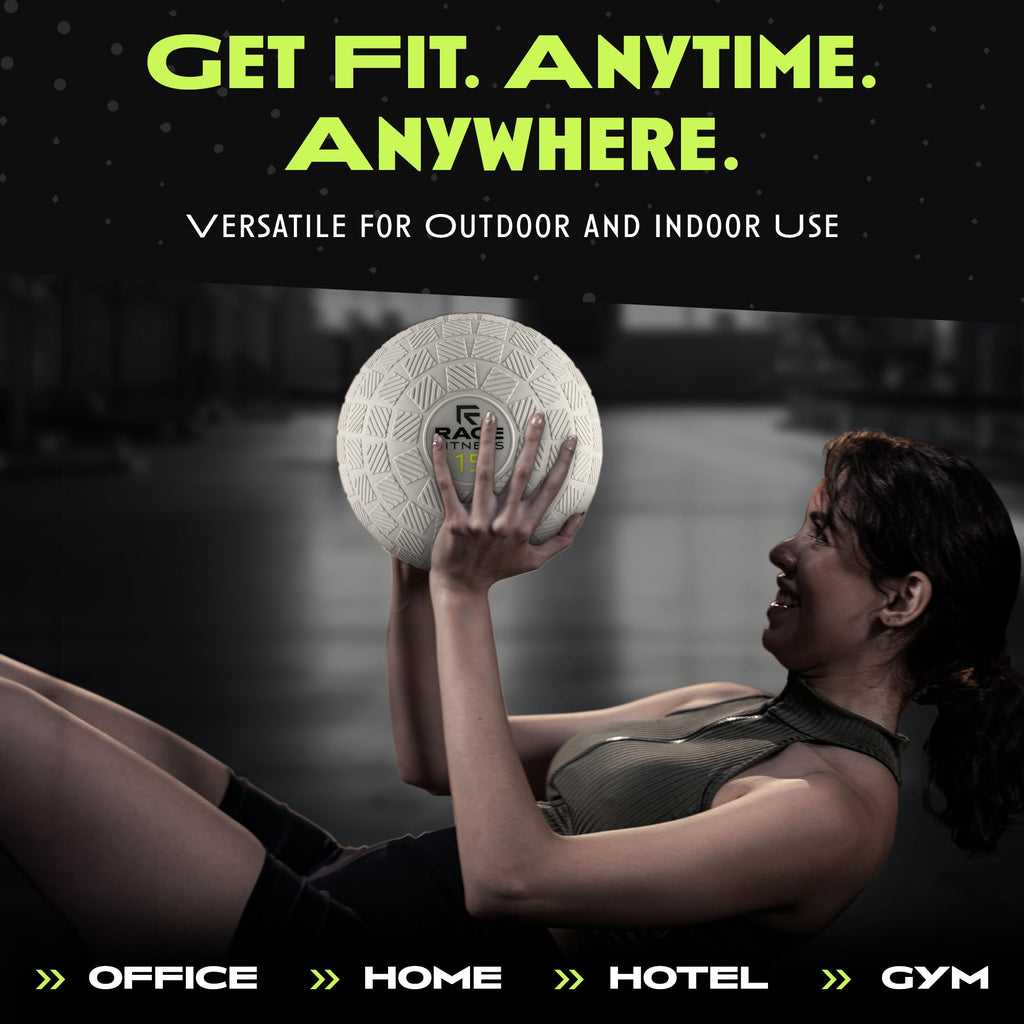 Rage Fitness Slam Balls for Exercise, Tread Texture For Firm Grip, Full Body Exercise Ball, Soft Slam Ball for Exercise, 10lb Weighted Smash Ball, Perfect Toning Ball for Flexibility and Core Workouts