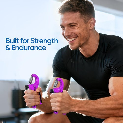 FitBeast Grip Strength Trainer - Adjustable Hand Grip Strengthener for Rehab & Strength Training | 10-132 lbs Resistance