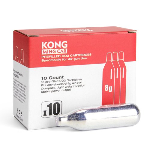 KONG MING CAR 8 Gram / 12 Gram CO2 Cartridges, Non-Threaded,High-Grade CO2 Cylinder CO2 Cartridges for Paintball Guns,Pellet Guns, BB Guns and Airsoft Guns (8G-10PCS)