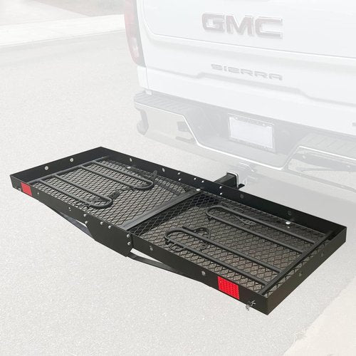MaxxHaul 50641 Cargo Carrier Rack - 2-in-1 Hitch Mount for Bikes | 60" x 20" | 500 lb Capacity