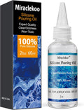 Skiennix Silicone Pouring Oil - Pure Silicone Oil for Acrylic Paint Cell Creation | 2 Ounce