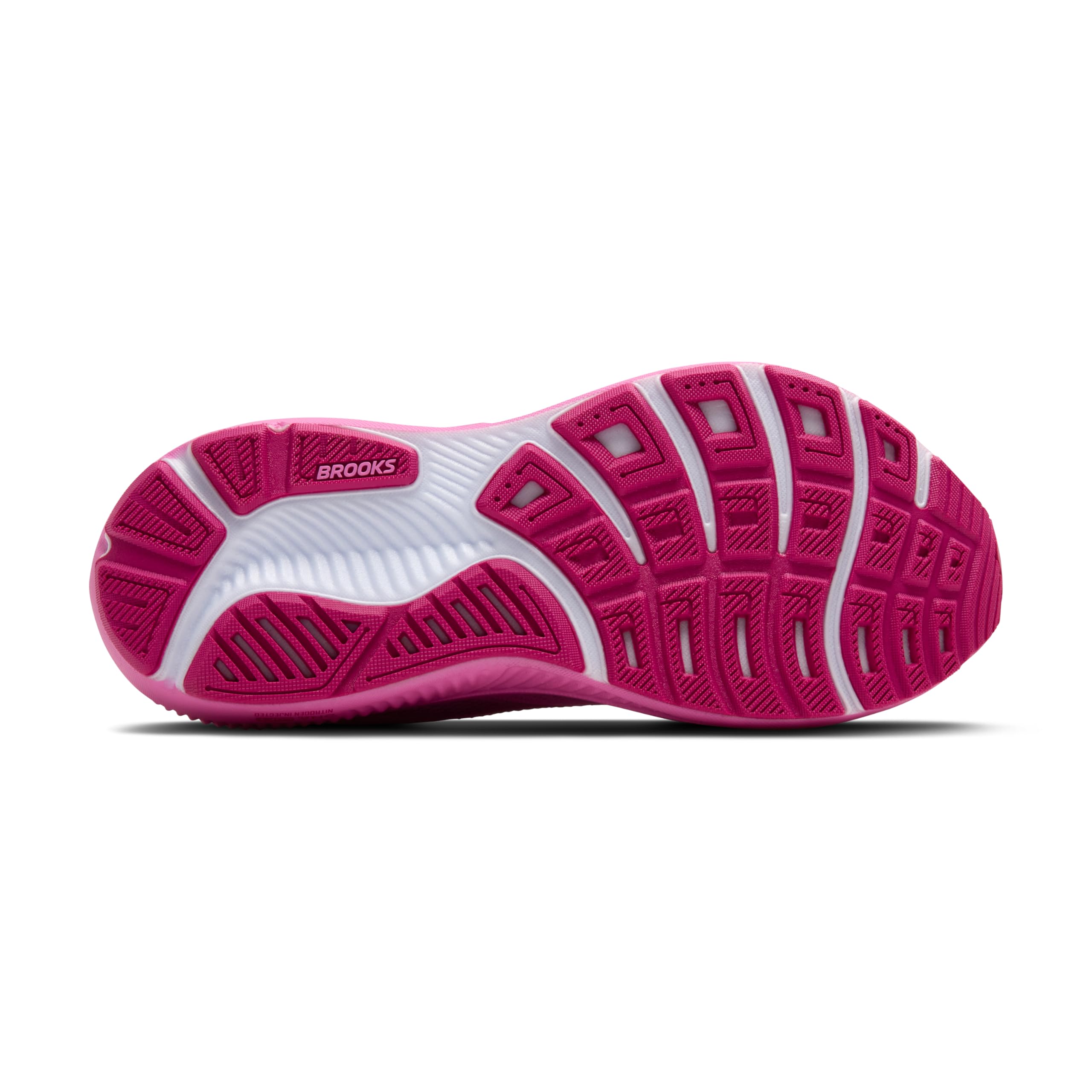 Brooks Women’s Ghost 17 Neutral Running Shoe - Pink/Fuchsia/Gold - 8.5 Medium