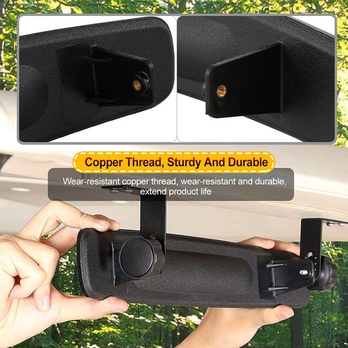 SHUNCHENXIANG Golf Cart Rear View Mirror Fits EZGO Club Car Yamaha, 16.5 Inch Extra Wide Universal Adjustable Panoramic Golf Cart Mirror