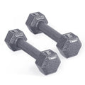 CAP Cast Iron Hex Dumbbell, Pair, 5 lb