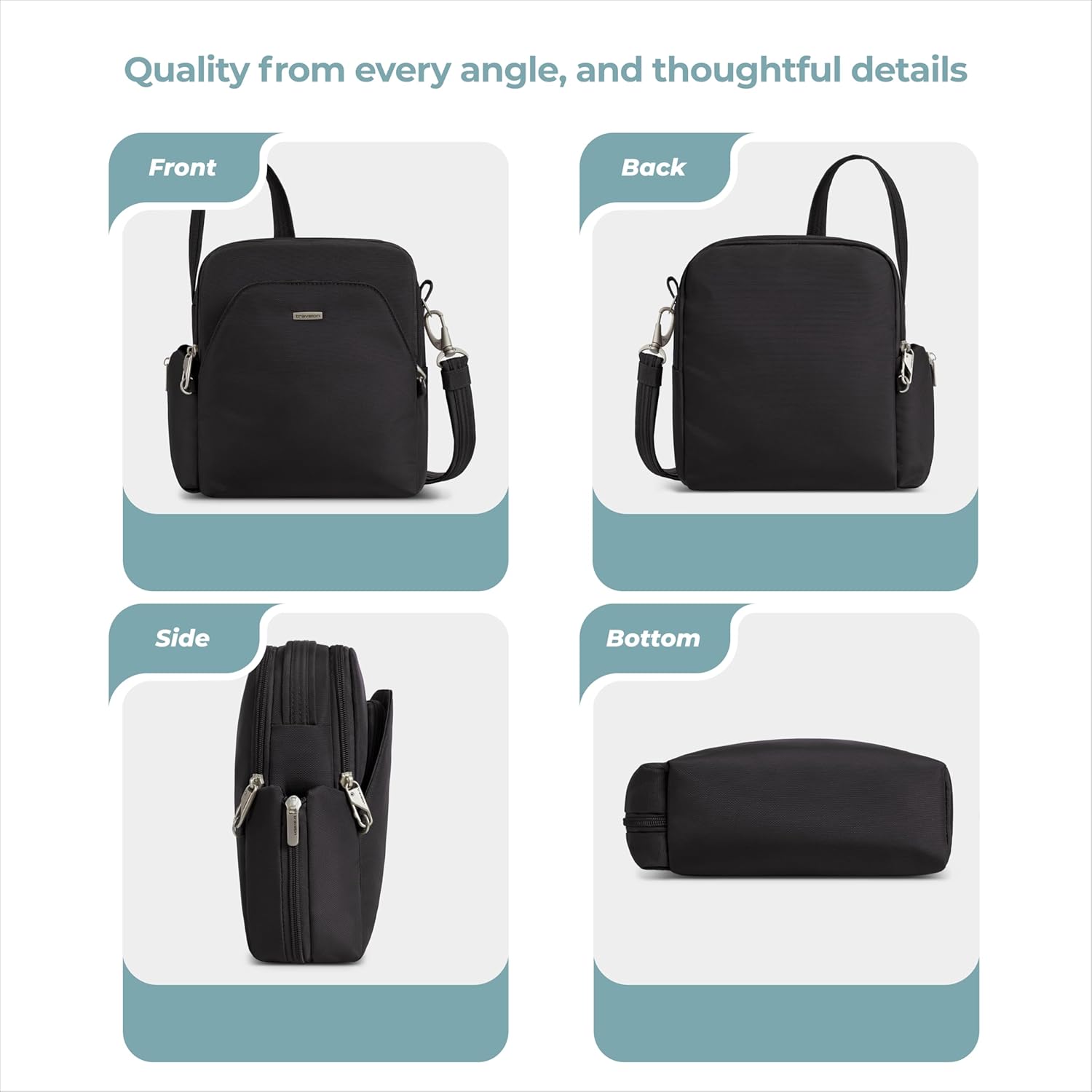 Travelon Anti-Theft Travel Bag - Secure Design for Peace of Mind | Versatile and Stylish