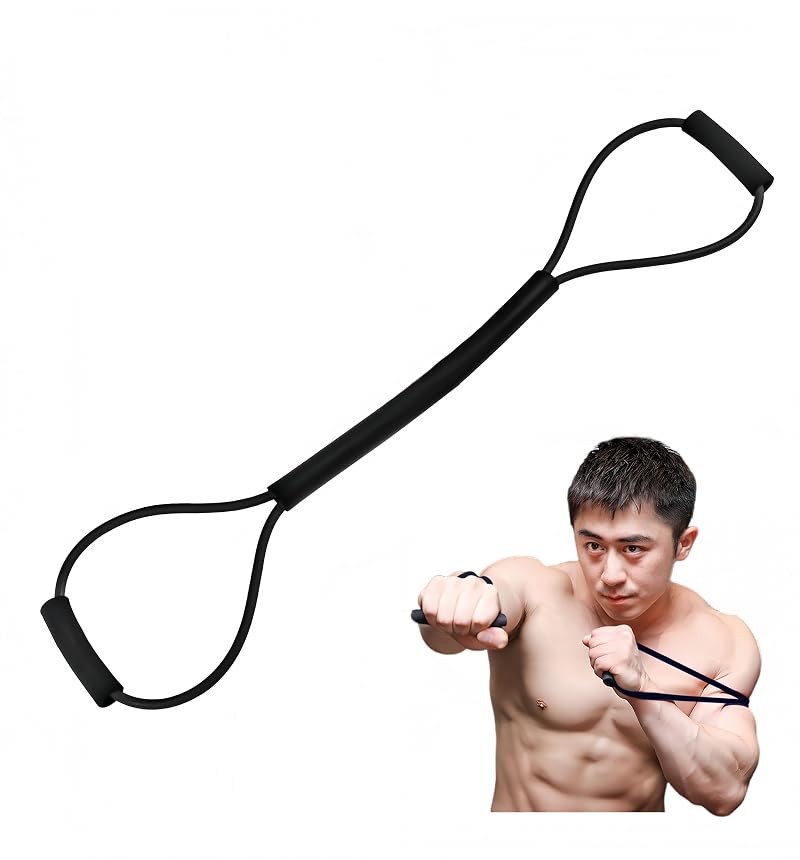 Sansenwanwo Boxing Resistance Bands Set, Black – Speed & Strength Training for Fighters