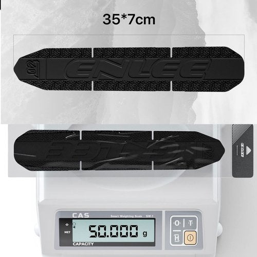 ENLEE Mountain Bike Down Tube Frame Protector, 3M MTB Bicycle Frame Guard - Protect The Bike from Collision and Scratch (Black 2)