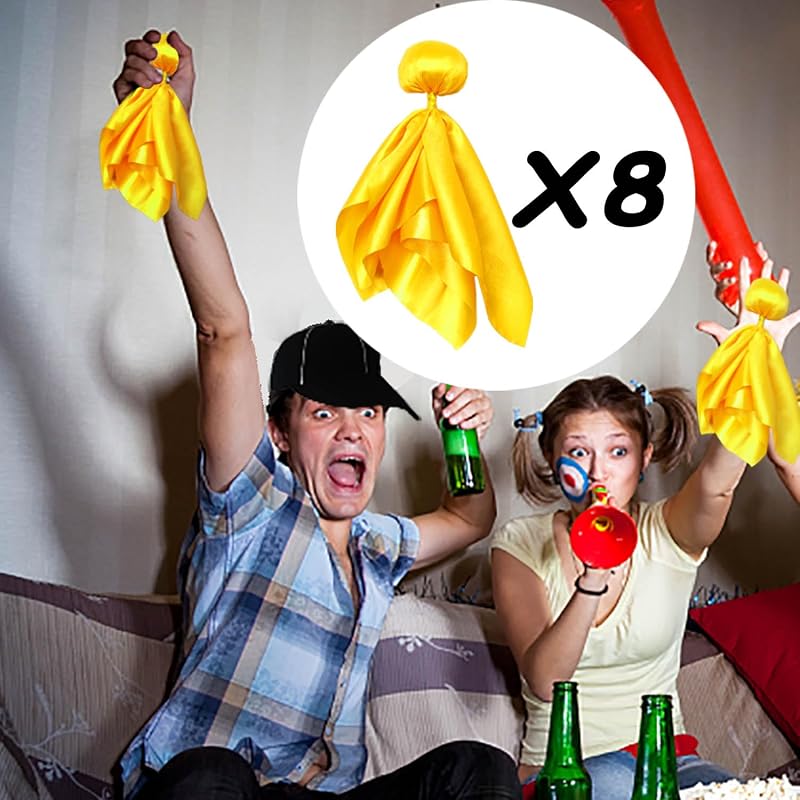 8 Pcs Yellow Penalty Football Flags Referee Flag Lacrosse - Ref Game Party Decorations