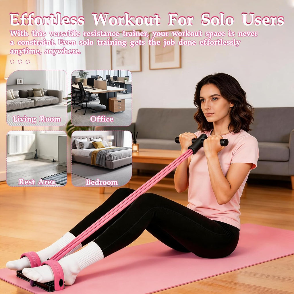 Skiennix Pedal Resistance Bands - 6 Tube Multifunctional Rubber Bands for Arms, Waist, and Legs
