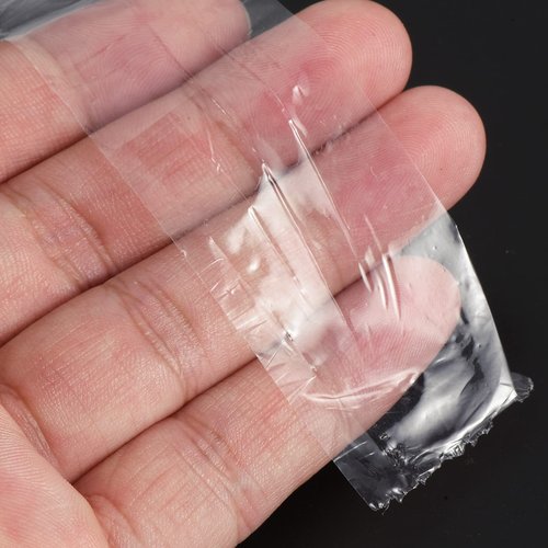 PATIKIL 44 Yard x 1.2 Inch Badminton Grip Cushion Wrap, 3 Pack PE Tennis Racket Grip Tape Backing Film Handle Anti Skid Cushion Accessories, Clear