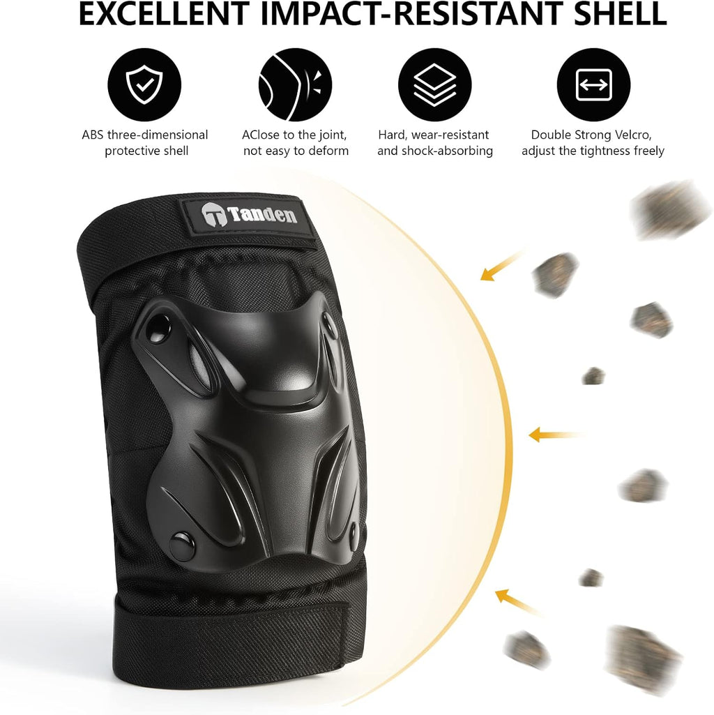 Tanden Protective Gear Set - Knee & Elbow Pads with Wrist Guards for Roller Skating | Adult Size