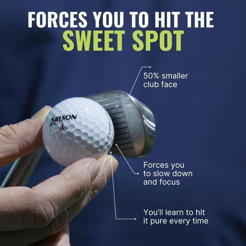 PureOne PureGrip™ Golf Training Aid Club – Right-Handed Swing Trainer with Small Club Head and Molded Grip for Consistency and Accuracy – Improve Muscle Memory, Grip Position, and Swing Tempo