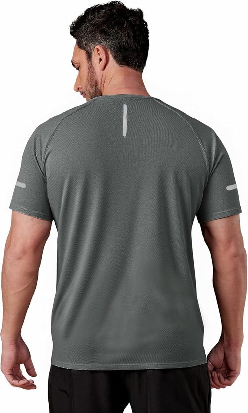 Little Beauty Men's Workout Shirts - Fast-Dry Athletic T-Shirts | Moisture-Wicking Short Sleeve (3 Pack)