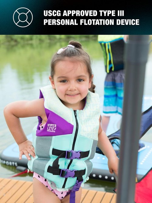HyperLite Elite Life Jackets for Infants, Toddlers & Youth - USCG Approved for Safe Boating & Water Sports