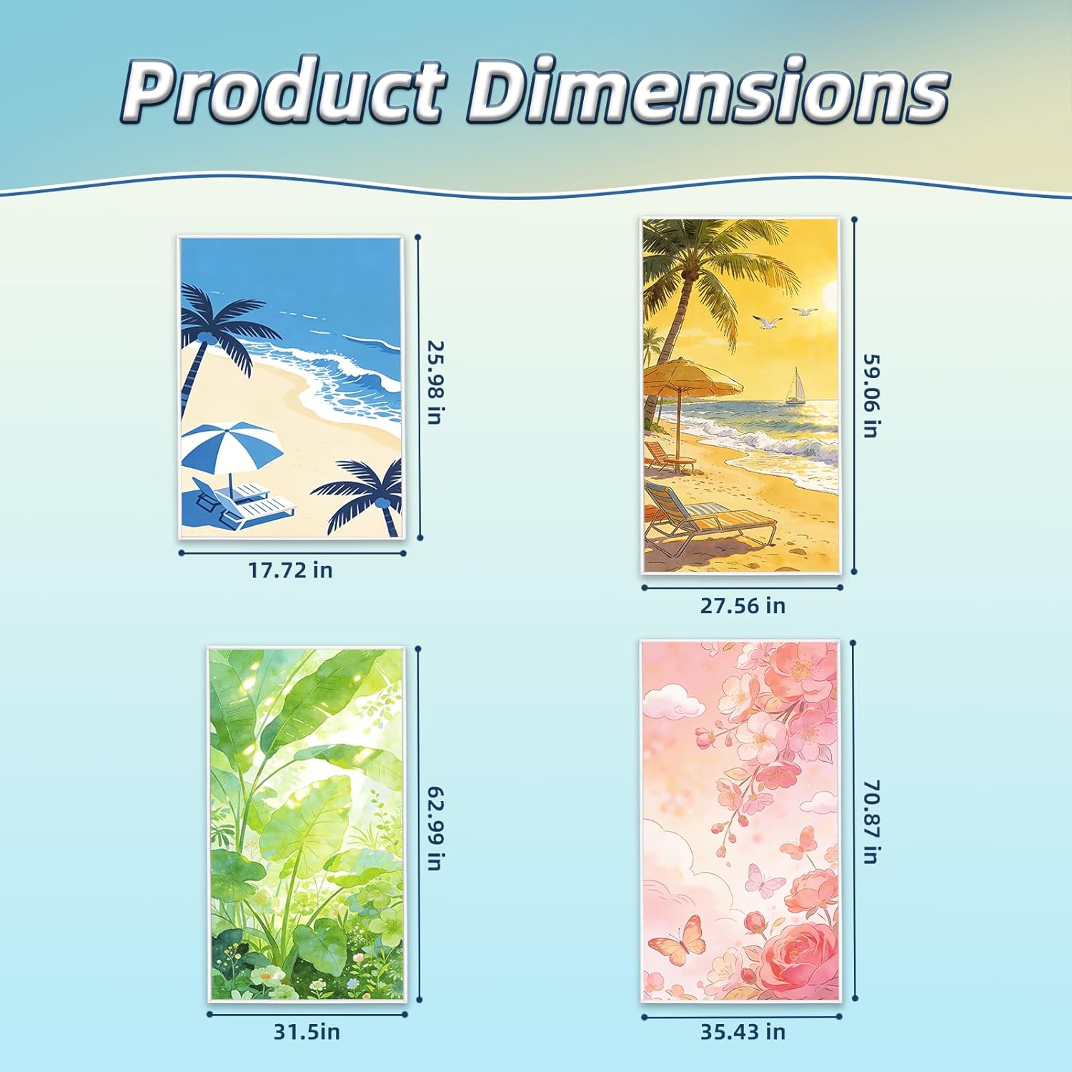 Skiennix Microfiber Beach Towel - Soft, Absorbent & Quick-Dry | Colorful Design for Travel & Pool