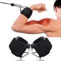 Anemeeoke 2Pack Wrist Cuffs for Cable Machine, Adjustable Neoprene Padding, One Size Fit All, Fitness Wrist Straps for Men Women, Black