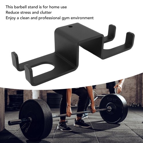 Vertical Barbell Rack, Wall Mounted Weight Storage, Space Saving Gym Organizer for Home Garage, Commercial Fitness