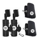 GOLF PAPI Golf Club Cleaner Brush Kit – 2 Pack Golf Club Cleaning Accessories Include Spray Bottles, Towels, Brush Covers & Retractable Clips – Must-Have Golf Gifts for Clean Shots - (Black - 2 Pack)