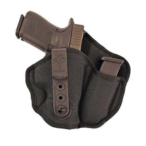 Desantis Inner PIECE 2.0 Gun Holster, Padded Ballistic Nylon, Handcrafted Concealed Carry Holster, Fits COLT Officer, Glock 42, 43, KAHR, 9MM/40CAL, and More, Right-Hand Draw, Black
