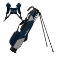 NovaTour Ultra Lightweight Premium Golf Bag for Par 3 and Executive Courses, with Double Strap, 6 Zippered Pockets, Insulated Cooler Pocket, Waterproof Pocket, and Automatic Stand Legs (Arctic Blue)