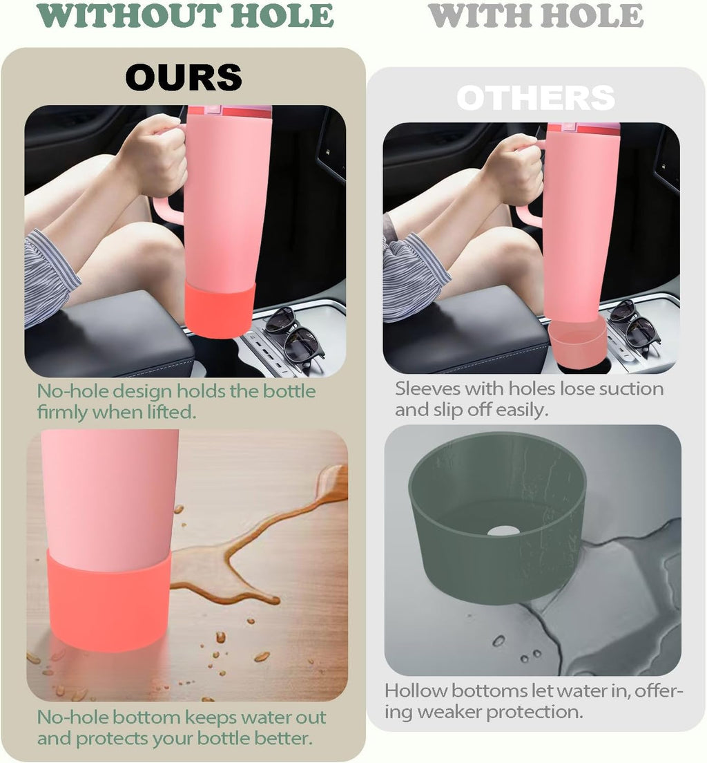 Owala Silicone Boot - Non-Slip, Scratch-Resistant Stability Enhancer for 30oz & 40oz Bottles | 12 Colors Available (Ice Breeze)