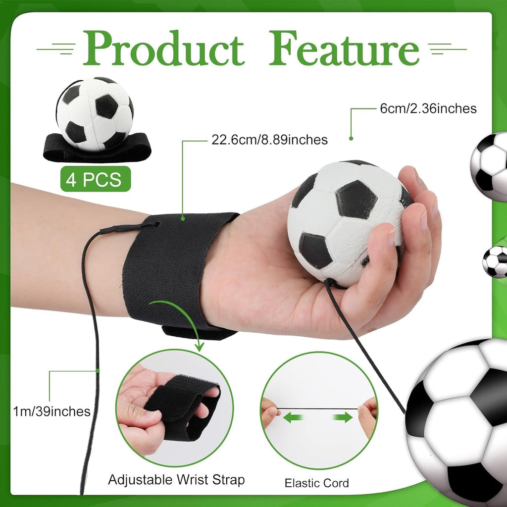 SAYAYA Wrist Return Ball - Rebound Sport Balls with Elastic Strap for Baseball, Soccer & Tennis | 2.36 Inches
