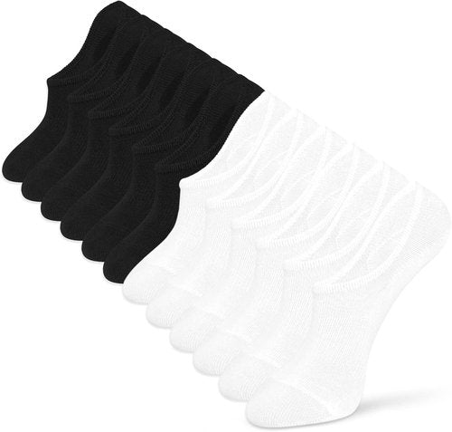 IDEGG No Show Socks - Low Cut Ankle Athletic Socks for Men & Women | Anti-Slip Invisible Liner