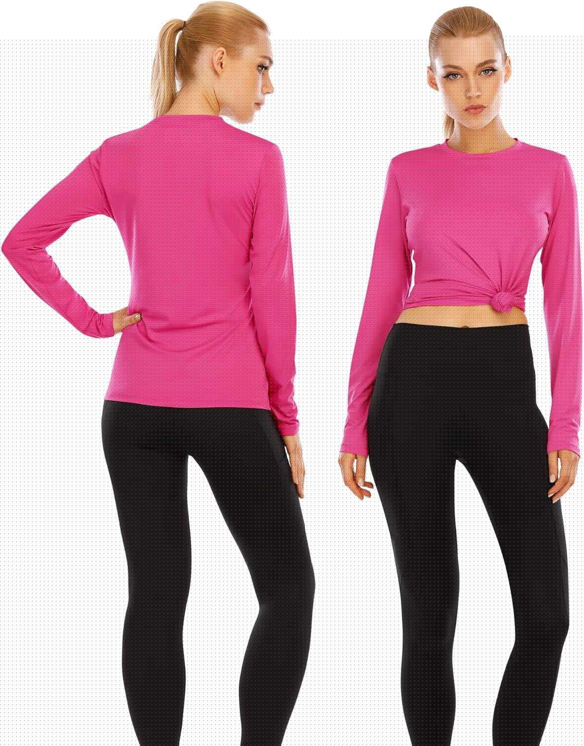 Isnowood Women's UPF 50+ Sun Protection Long Sleeve Rash Guard | Athletic Swim Shirt for Hiking & Running