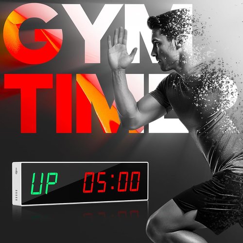 Dienmern Large Digital Gym Timer - Remote Control Workout Clock with 9 Custom Modes | Ideal for Home Gym & Outdoor Sports