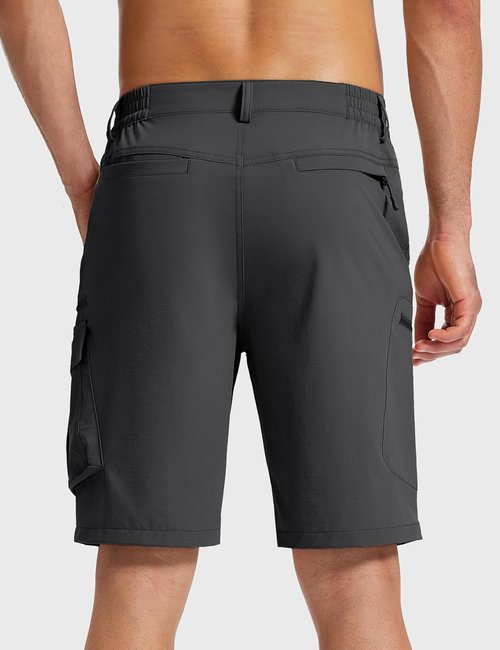 MAGCOMSEN Men's Hiking Cargo Shorts - Quick Dry Lightweight Design with 7 Pockets | Perfect for Outdoor Activities