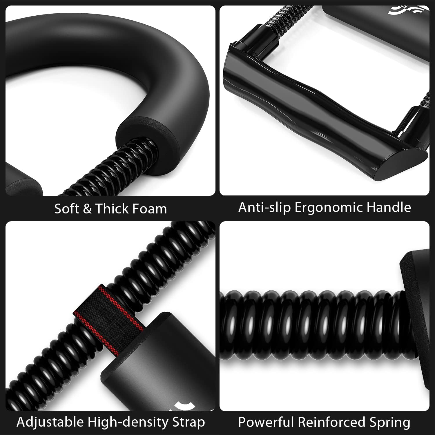 Sportneer Forearm Strengthener - Adjustable Tension Wrist Exerciser for Enhanced Grip Strength | Home Gym Equipment