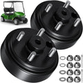MUMPPRCE 2 pcs Golf Cart Brake Drum Hub Assembly, EZGO Brake Drum Hub Assembly for EZGO TXT PDS 1982-up Electric & 1982-1993 2-Cycle Gas Models – OEM #19186G1P, Durable, Replacement Part