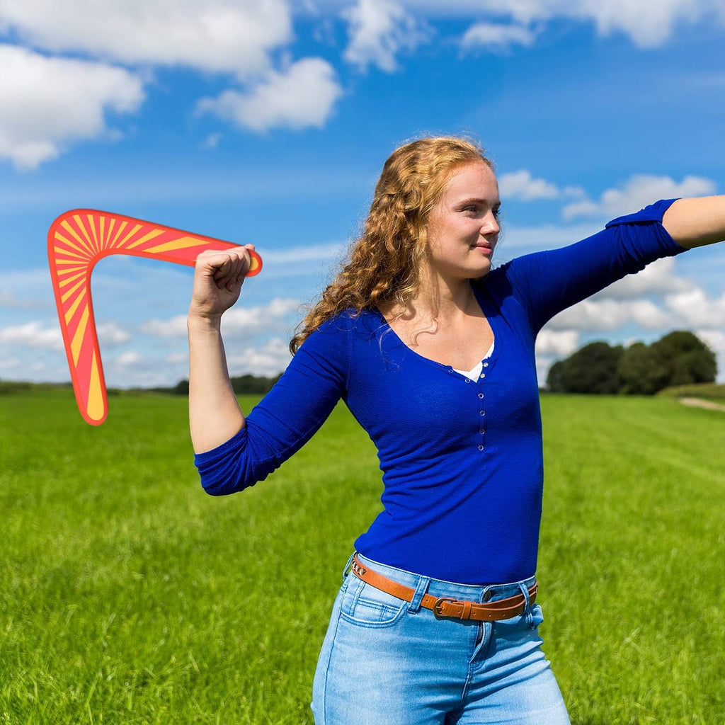 Tatuo Boomerang Set - 3 Wood & Soft Boomerangs for Athletes | Ideal Sports Game Toy for Ages 12+