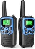 MOICO Long Range Walkie Talkies - Two-Way Radios with 22 Channels & LED Flashlight | 2 Pack (Blue)