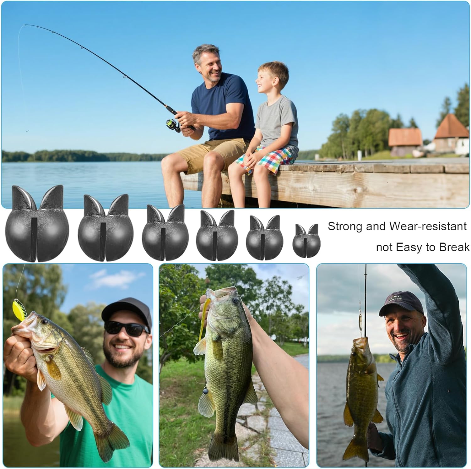 Premium Split Shot Fishing Weights by [Brand Name] - 100/150 Pcs Assorted Sizes (0.02oz–0.14oz) for Freshwater & Saltwater