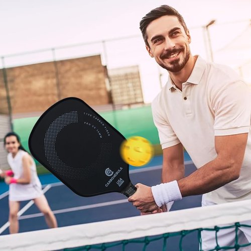 Carbonebula Pro C5 Pickleball Paddles, T700 Carbon Fiber Pickleball Paddle with a 16mm Power Polymer Core, The Pickle Ball Racket Designed for Ultimate Spin & Consistency, USAPA Approved