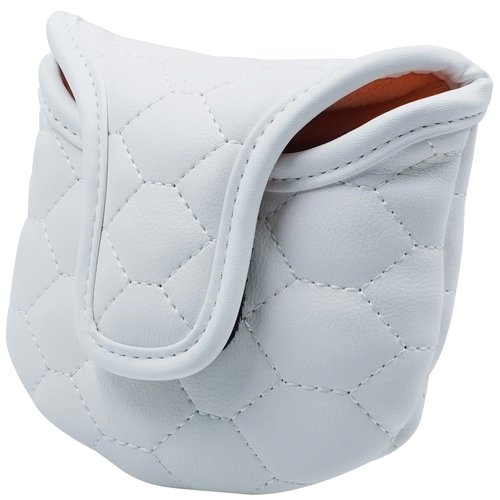 Gbourly Golf Club Stylish Mallet Putter Cover Easy Closure Heel Shafted PU Leather Headcover