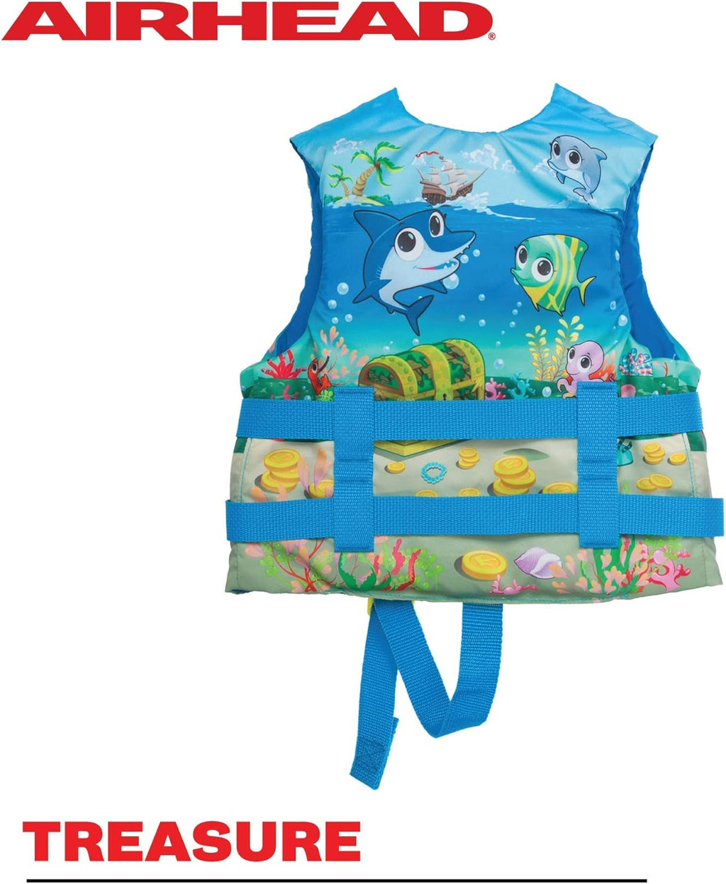 Airhead Treasure Life Vest for Infants & Children - USCG Approved, Fits 33-55 lbs
