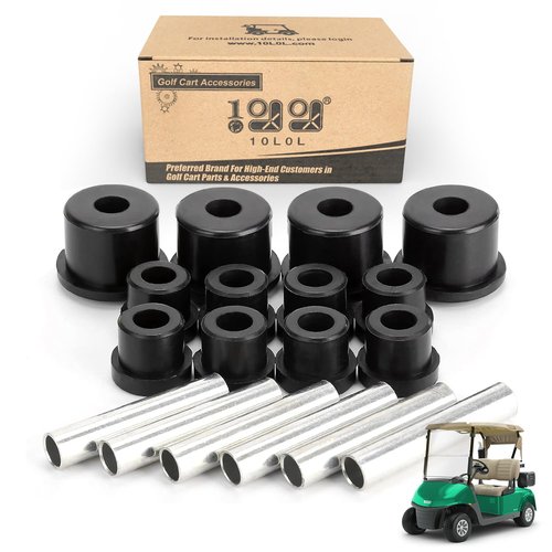 10L0L Golf Cart Rear Leaf Spring Bushing & Sleeves Kit for EZGO RXV 2008-up G&E OEM# 620160 620161 624030