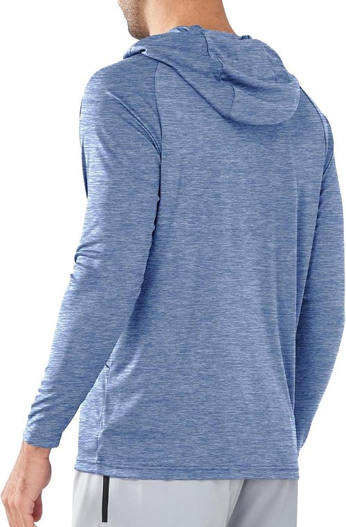 NORTHYARD Men's UPF 50+ Long Sleeve Hoodie - Quick Dry Sun Protection Rash Guard for Fishing & Beach