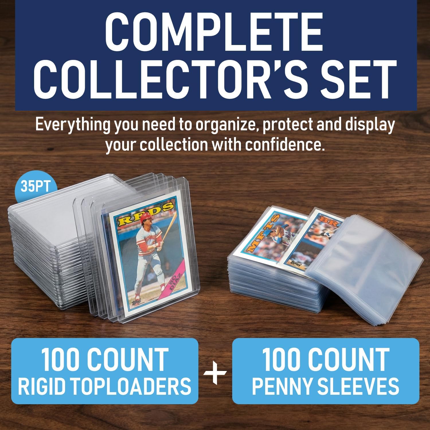 Ultra Trading | Rigid Top Loaders for Cards & Card Sleeves - Durable Hard Plastic Protectors, 3x4 Size