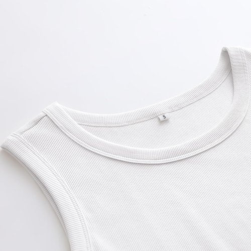 ANRABESS Women's Sleeveless High Neck Tank Top - Slim Fit Ribbed Design for Summer Casual Wear