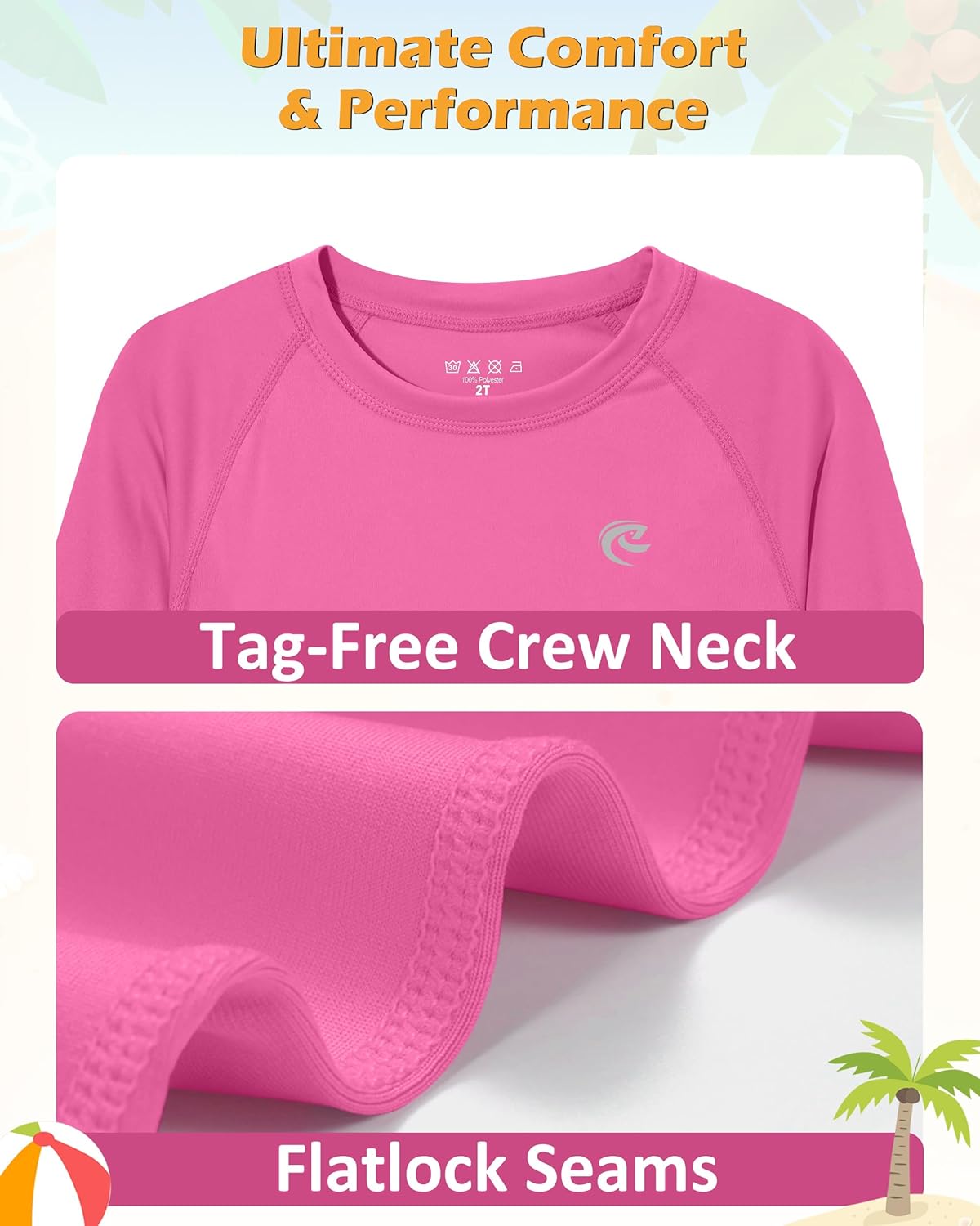 Regine Switzerland Boys UPF 50+ Swim Shirt - Long Sleeve UV Sun Protection Rash Guard | Youth SPF Water Shirts