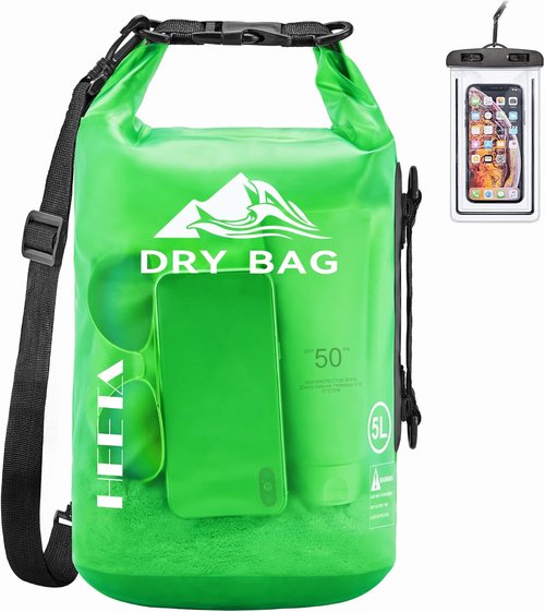 HEETA Waterproof Dry Bag - Lightweight Roll Top Storage for Travel & Outdoor Activities | 5L/10L/20L/30L/40L
