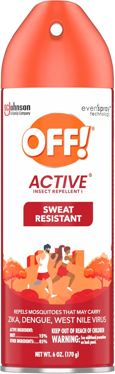 OFF! Active Insect Repellent - Sweat-Resistant Formula for Outdoor Protection