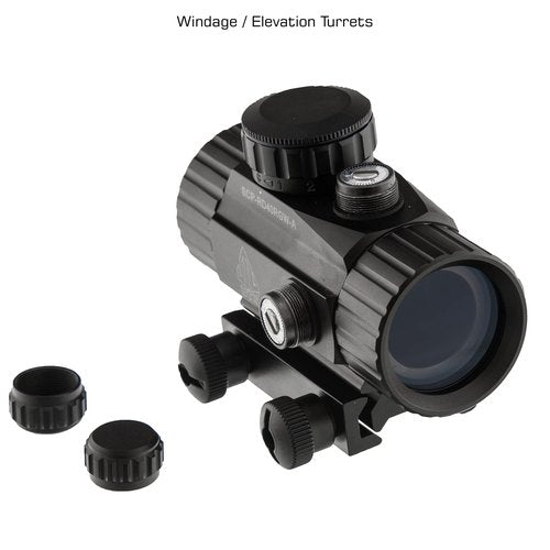 UTG 3.8" ITA Red/Green CQB Dot Sight with Integral Mount , Black